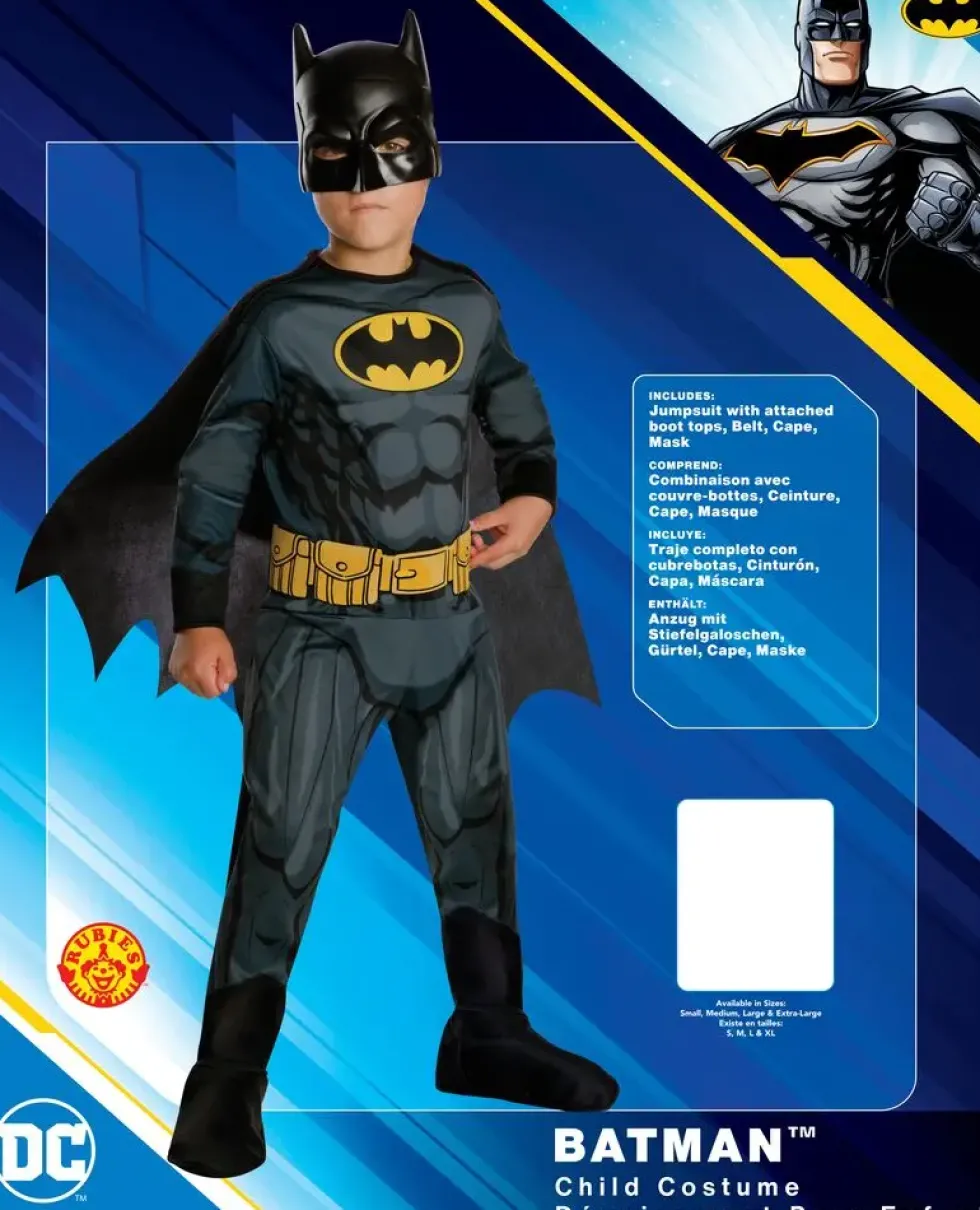 DC COMICS - DEGUISEMENT BATMAN - TAILLE L 7-8 ANS