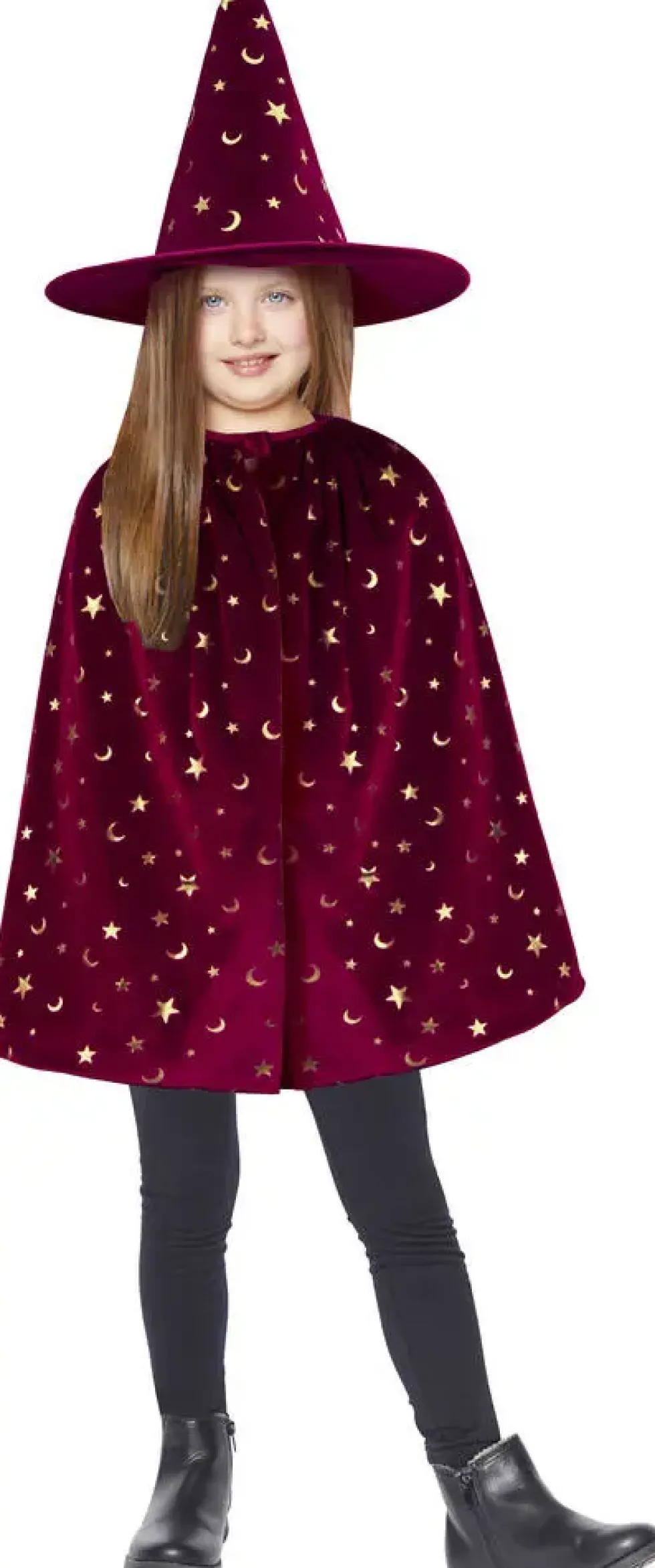 DEGUISEMENT CAPE ET CHAPEAU DE MAGICIEN TAILLE 4 - 7 ANS