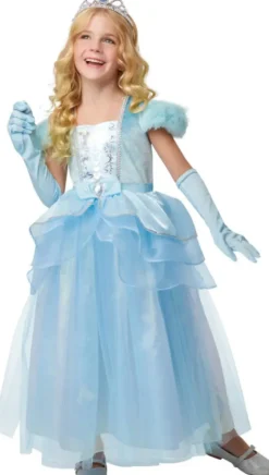 DEGUISEMENT LUXE PRINCESSE BLEUE TAILLE 7-8 ANS