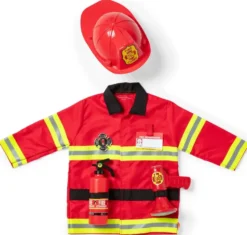 DEGUISEMENT POMPIER+ ACCESSOIRES TAILLE 3-6 ANS