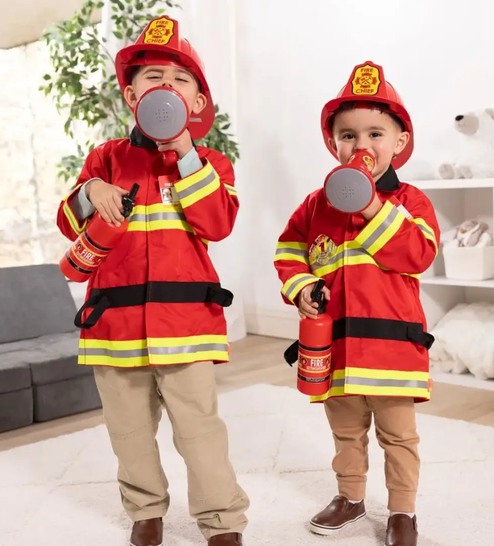 DEGUISEMENT POMPIER+ ACCESSOIRES TAILLE 3-6 ANS