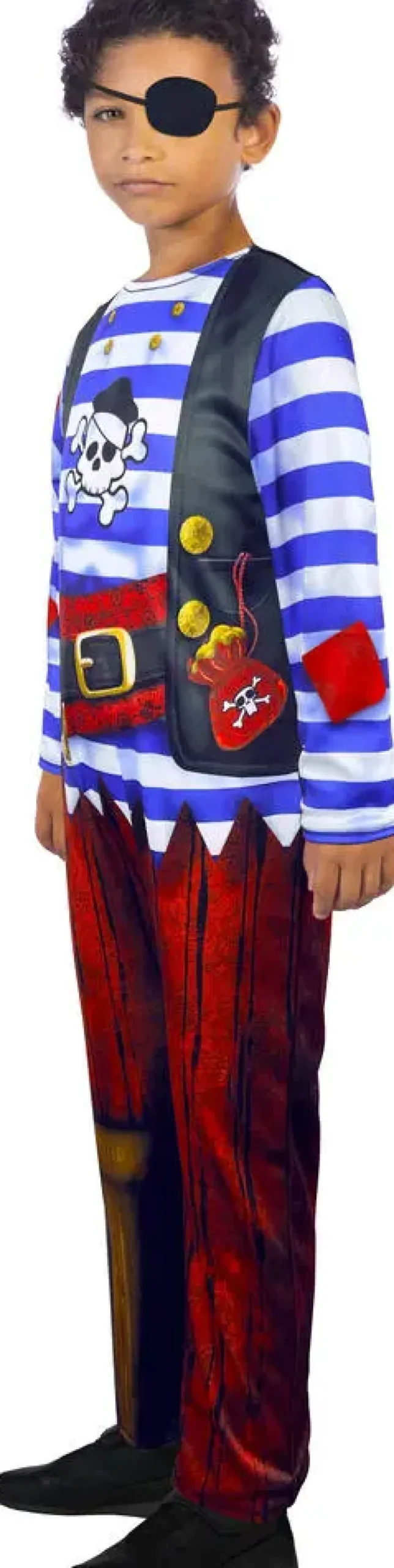DEGUISEMENT REVERSIBLE SUPER-HEROS - PIRATE TAILLE 5-7 ANS