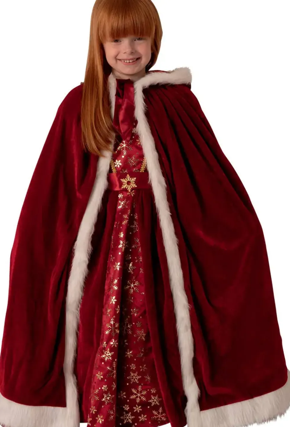 DEGUISEMENT ROBE EN VELOURS ROUGE TAILLE3-4 ANS