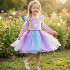 DEGUISEMENT ROBE LICORNE TAILLE 5-7 ANS