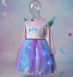 DEGUISEMENT ROBE LICORNE TAILLE 5-7 ANS