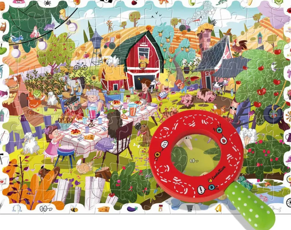 DETECTIVE PUZZLE - LA FERME - 108 PIECES