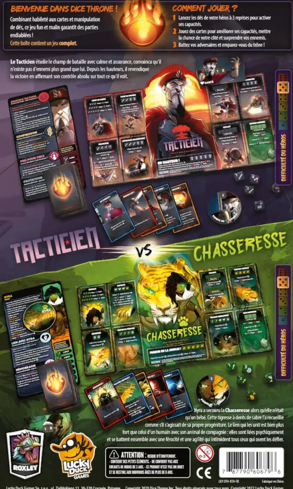 DICE THRONE S2 - TACTICIEN VS CHASSERESSE