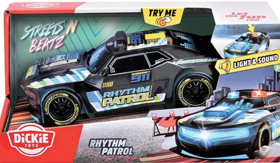 DICKIE - VOITURE RHYTHM PATROL 20 CM