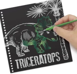 DINOSART - CARNET DE CARTES A GRATTER