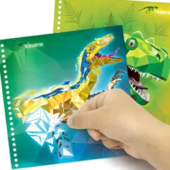 DINOSART CARNET DE STICKERS PAR NUMEROS