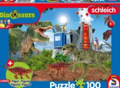 DINOSAURS DINOSAURES PUZZLE 100 PIECES SAICHANIA MINI