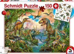 DINOS SAUVAGES -DINOSAURES 150 PIECES