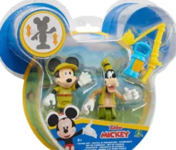 DISNEY MICKEY - 2 FIGURINES ARTICULEES 7.5 CM AVEC ACCESSOIRES -