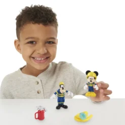DISNEY MICKEY - 2 FIGURINES ARTICULEES 7.5 CM AVEC ACCESSOIRES -