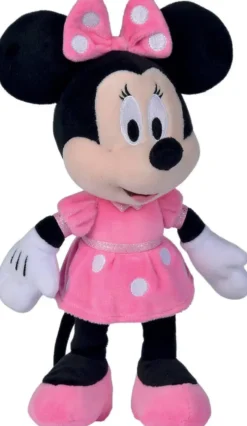 DISNEY - PELUCHE MINNIE ROBE ROSE 25 CM
