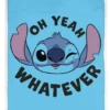 DISNEY PLAID SHERPA STITCH WHATEVER BLUE