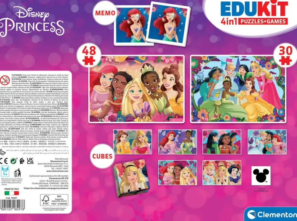 DISNEY PRINCESS - EDUKIT 4 EN 1