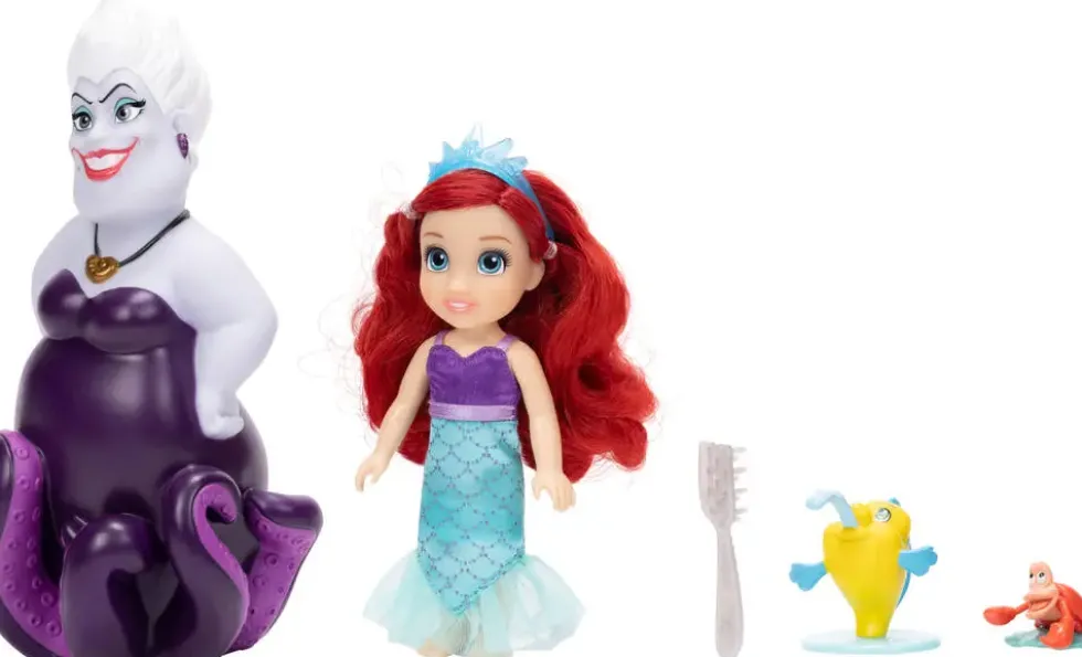 DISNEY PRINCESSES - ARIEL - COFFRET POUPEE ARIEL ET URSULA