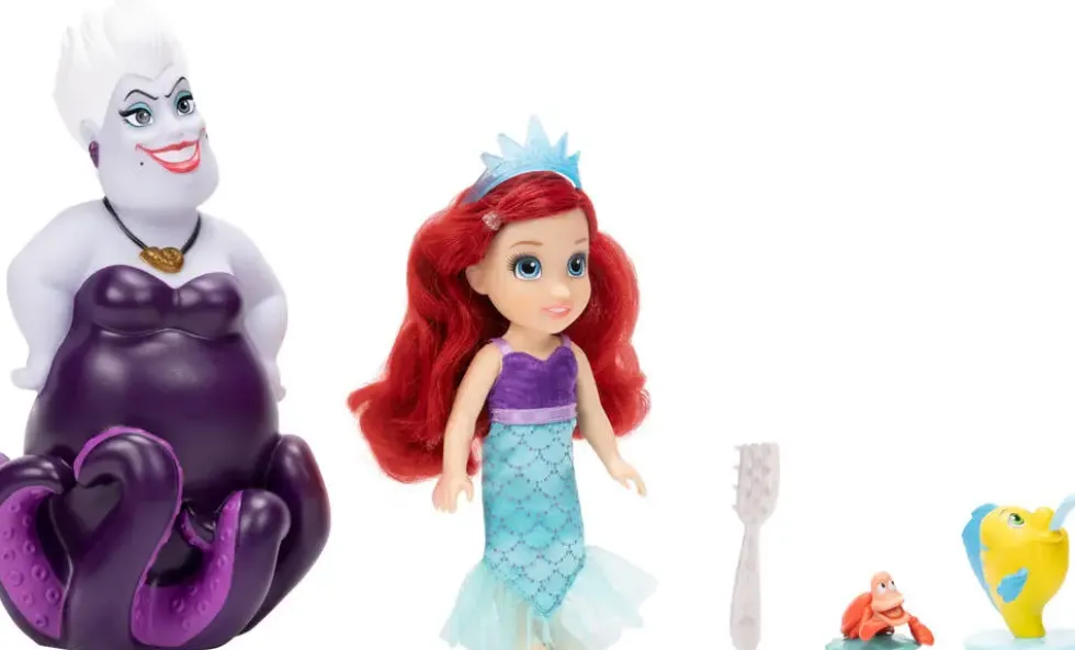 DISNEY PRINCESSES - ARIEL - COFFRET POUPEE ARIEL ET URSULA