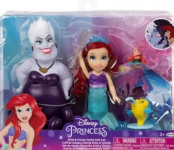DISNEY PRINCESSES - ARIEL - COFFRET POUPEE ARIEL ET URSULA