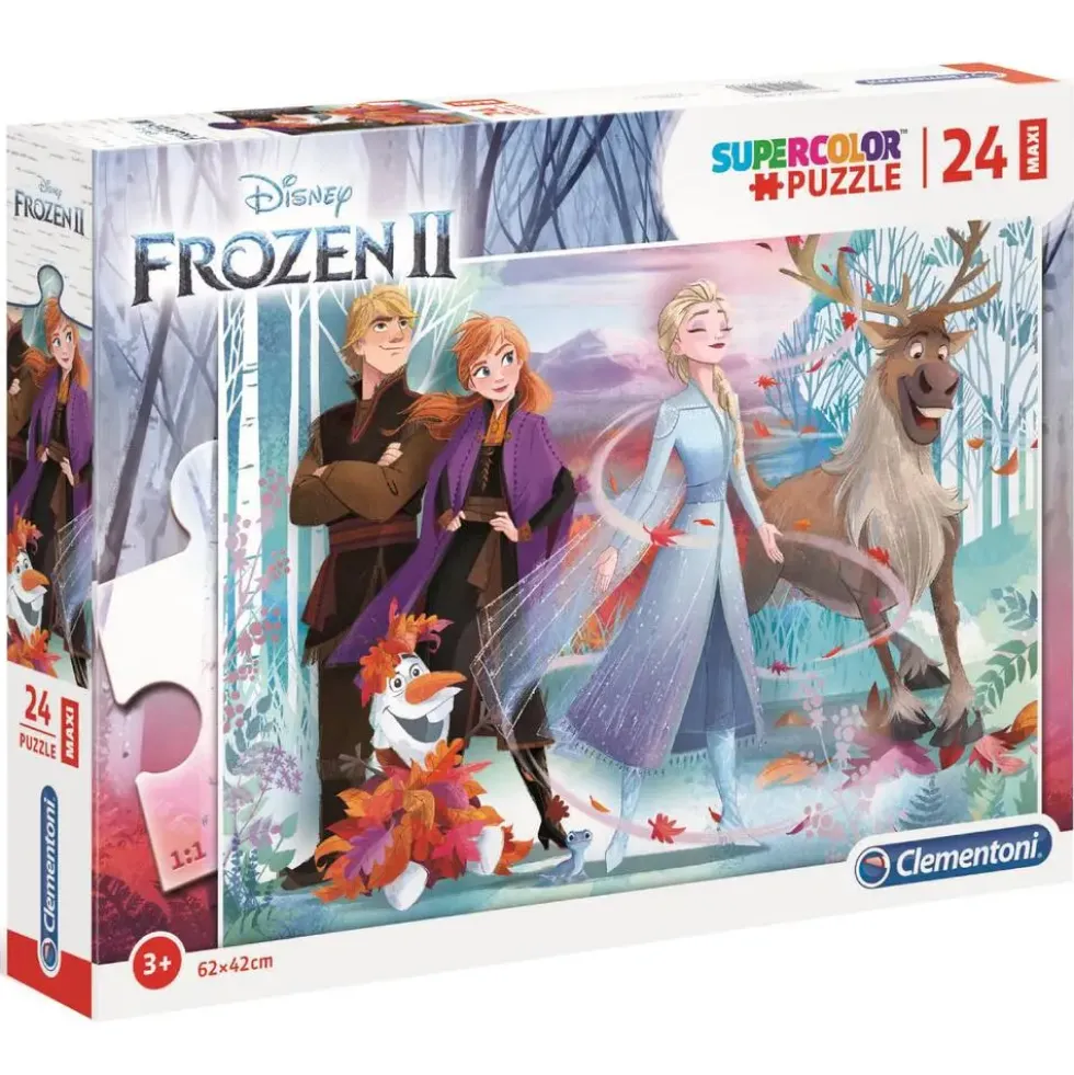 DISNEY PRINCESSES- LA REINE DES NEIGES 2 - PUZZLE SUPERCOLOR 24 PIECES MAXI