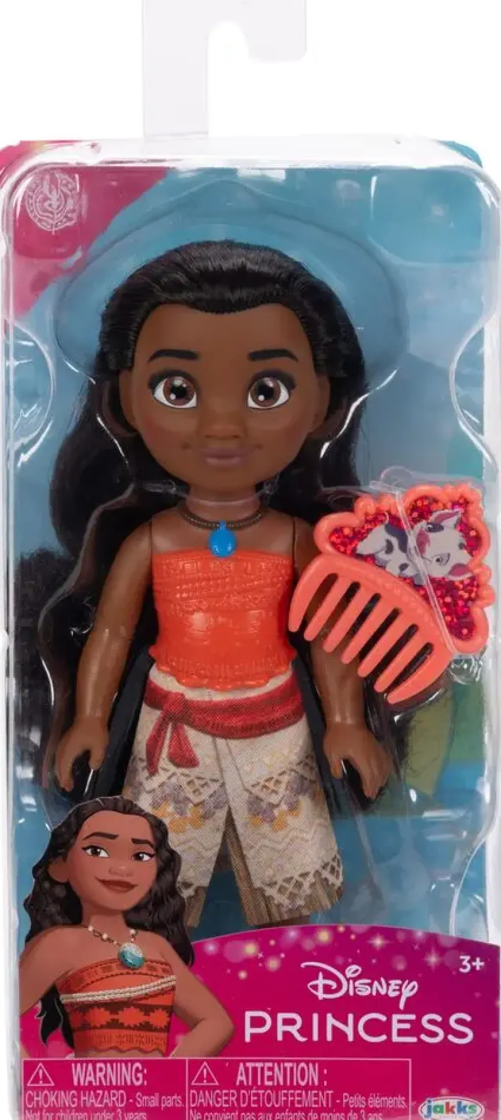 DISNEY PRINCESSES - POUPEE 15 CM ET PEIGNE