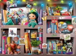 DISNEY- PUZZLE 100 PIECES XXL - L'ETAGERE DU COLLECTIONNEUR