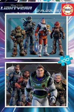 DISNEY PUZZLE 2 X 100 PIECES - LIGHTYEAR