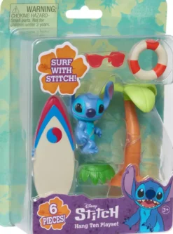 DISNEY STITCH - COFFRET SURF, PALMIER ET FIGURINE