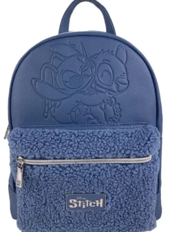 DISNEY STITCH ET ANGEL - SAC A DOS FASHIONHUG TEDDY BLEU