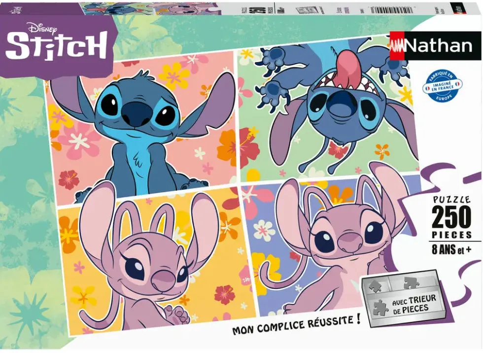 DISNEY STITCH - NATHAN PUZZLE 250 PIECESEN BONNE COMPAGNIE