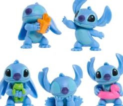 DISNEY STITCH - PACK 5 FIGURINES A COLLECTIONNER