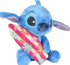 DISNEY STITCH - PELUCHE AVEC SA PLANCHE DE SURF 25 CM