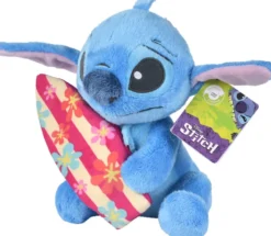 DISNEY STITCH - PELUCHE AVEC SA PLANCHE DE SURF 25 CM