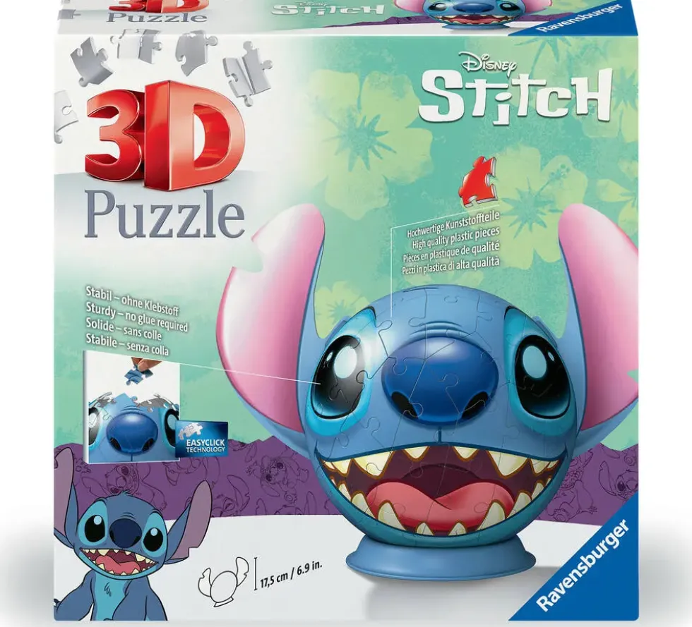 DISNEY STITCH - PUZZLE 3D BALL 72 PIECES