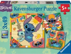 DISNEY STITCH - PUZZ 3X49 PIECESALOHA !