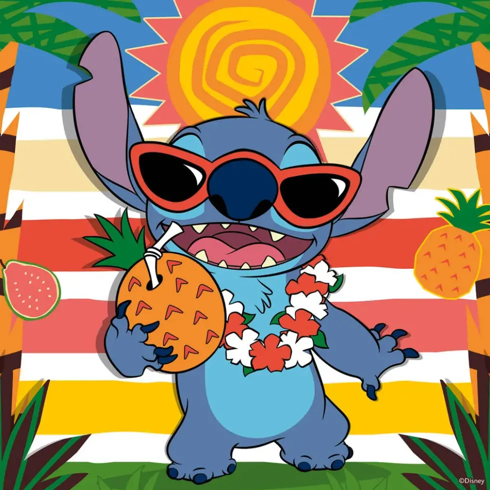 DISNEY STITCH - PUZZ 3X49 PIECESALOHA !
