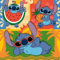 DISNEY STITCH - PUZZ 3X49 PIECESALOHA !