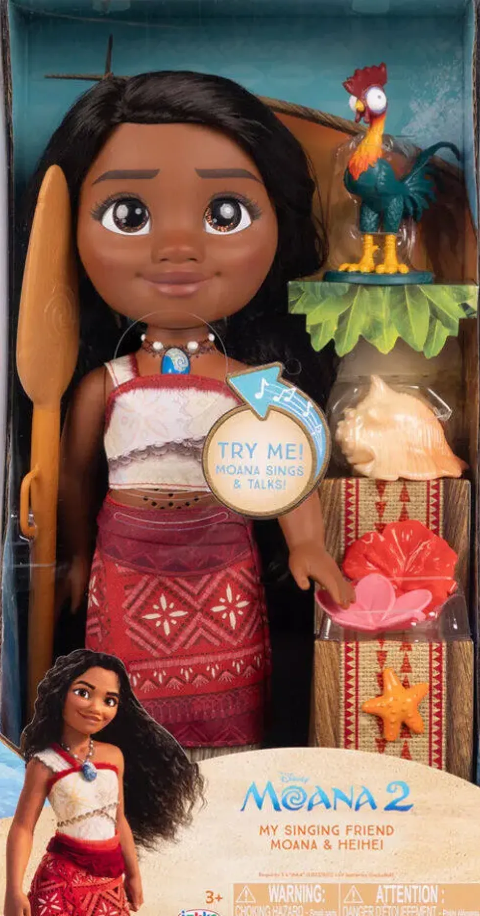DISNEY VAIANA 2 - COFFRET POUPEE CHANTANTE VAIANA 38 CM