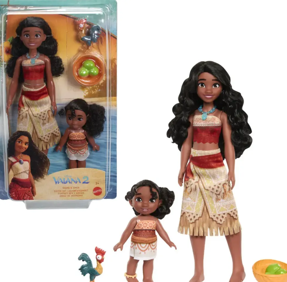 DISNEY VAIANA - COFFRET POUPEE VAIANA ET SA SŒUR