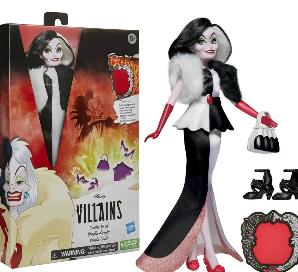 DISNEY VILLAINS POUPÉE MANNEQUIN CRUELLA D'ENFER