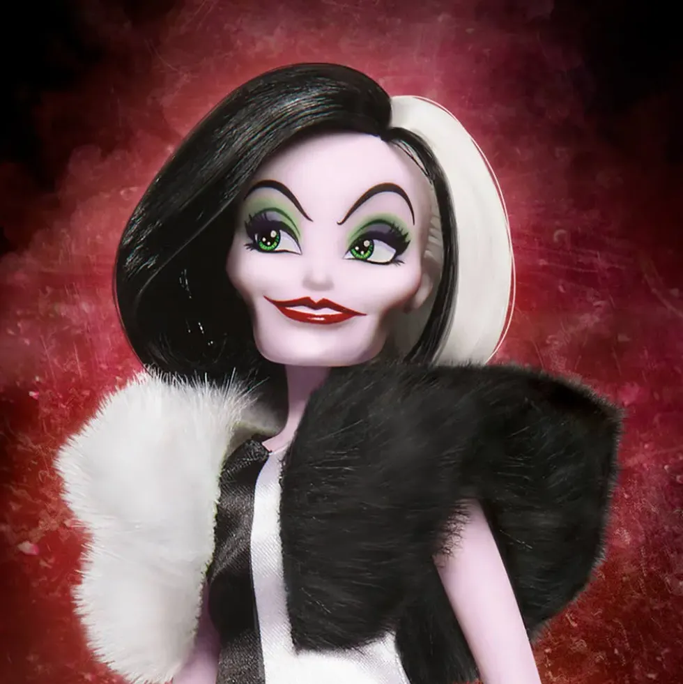 DISNEY VILLAINS POUPÉE MANNEQUIN CRUELLA D'ENFER