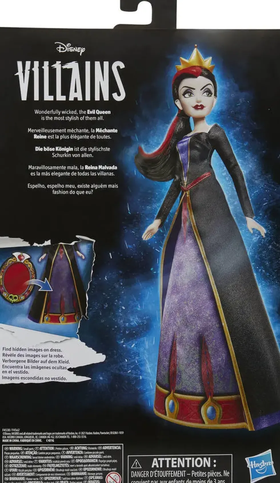 DISNEY VILLAINS POUPÉE MANNEQUIN MÉCHANTE REINE