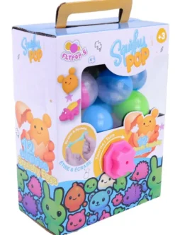 DISTRIBUTEUR 12 OEUFS SURPRISES SQUISHY'POP - ANIMAUX MYSTERES