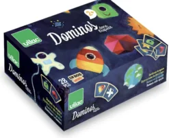 DOMINOS DANS LES ÉTOILES EN BOIS