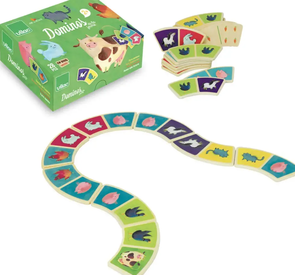 DOMINOS DE LA FERME EN BOIS