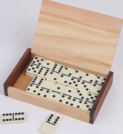 DOMINOS EN BOIS 28 PIECES
