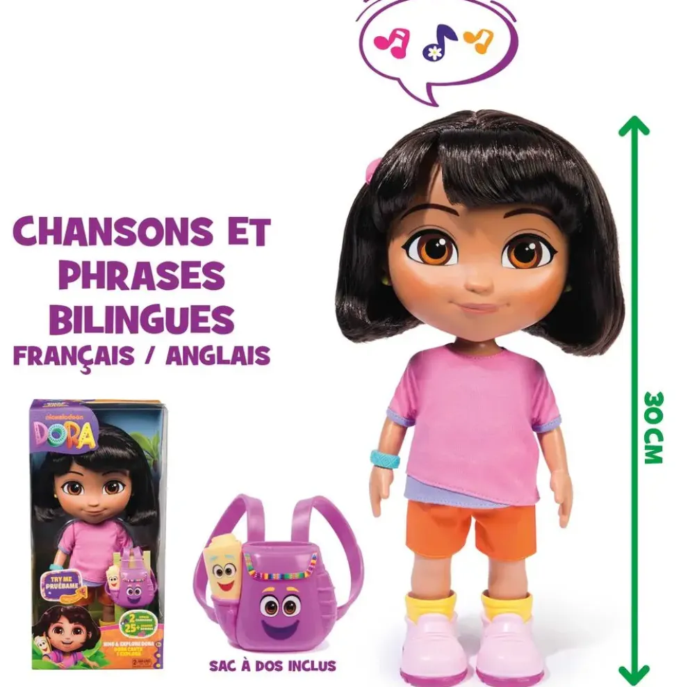 DORA L'EXPLORATRICE - POUPEE DORA CHANTE ET EXPLORE