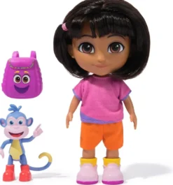 DORA L'EXPLORATRICE - POUPEE DORA 15 CM + FIGURINE BABOUCHE DORA