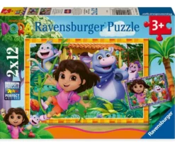 DORA - PUZZ 2X12 PIECESNOUS POUVONS Y ARRIVER !